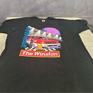 Vintage NASCAR Shirt The Winston Charlotte Motor Speedway 1992 XXL 2XL Black NOS